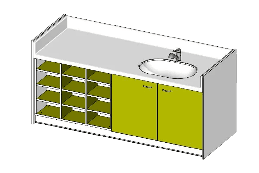 Réalisation meuble à langer sur mesure