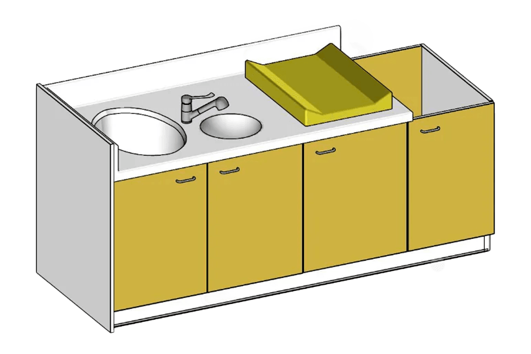 Réalisation meuble à langer sur mesure